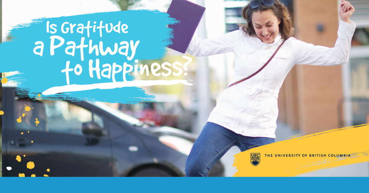 Is gratitude a pathway to happiness?